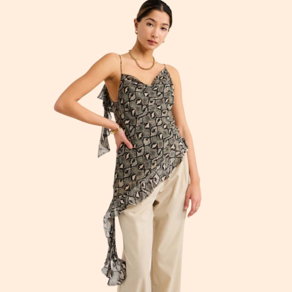 Bec Bridge Silk Asym Tank